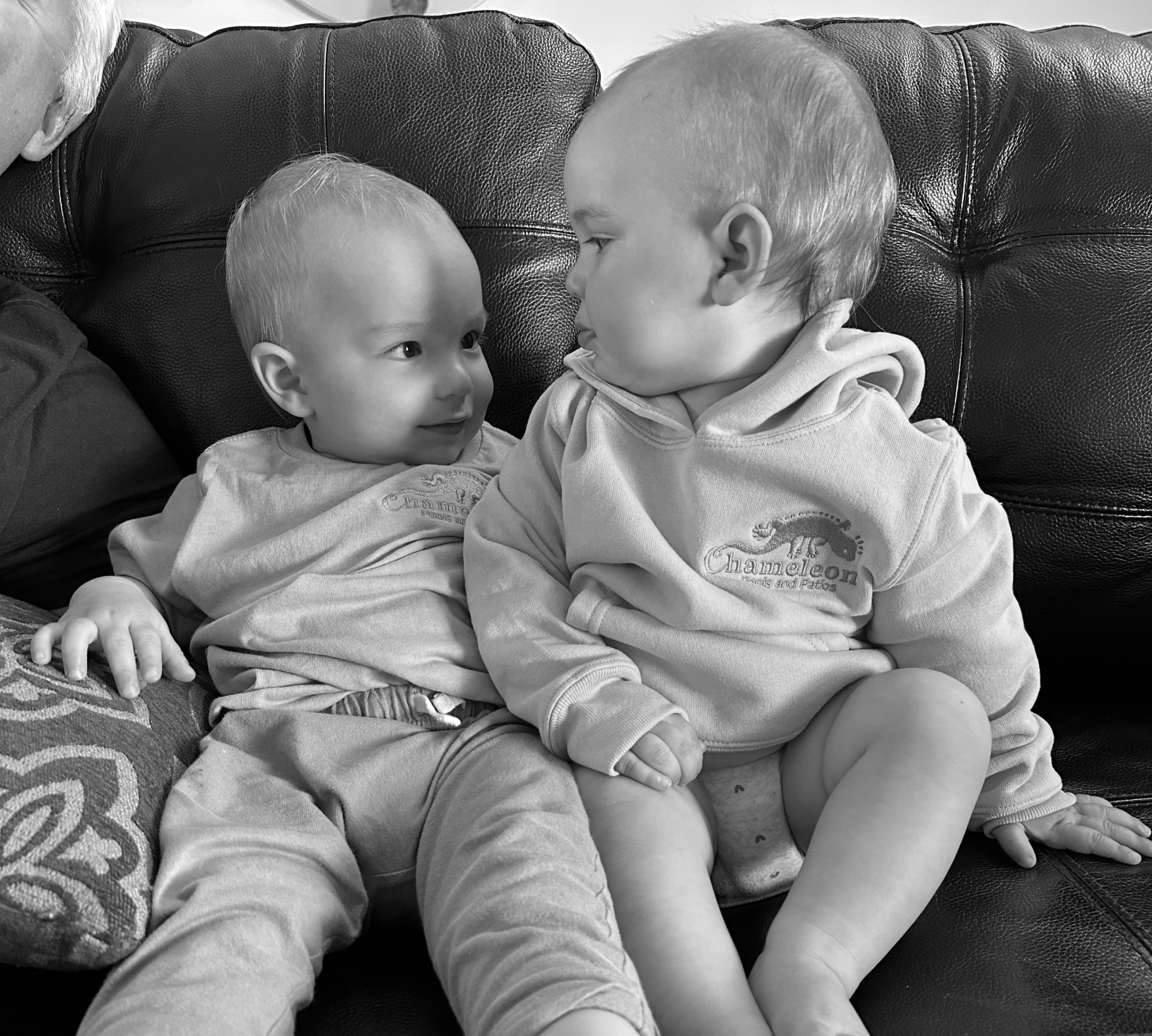 The Chameleon Pools family team - Bob Wray and grandchildren